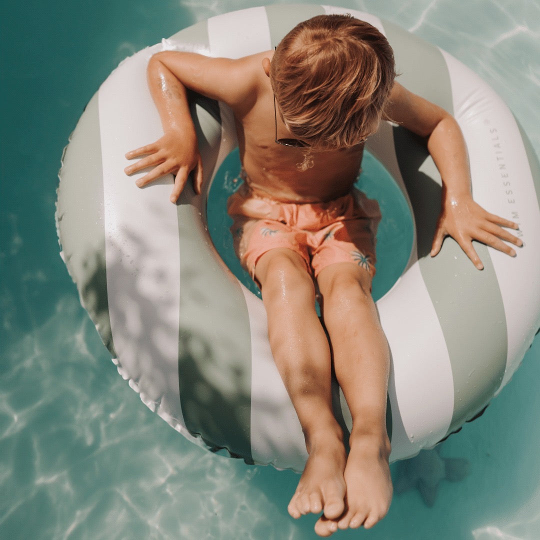 The Swim Essentials | Zwemring Green/White Ø 90 cm