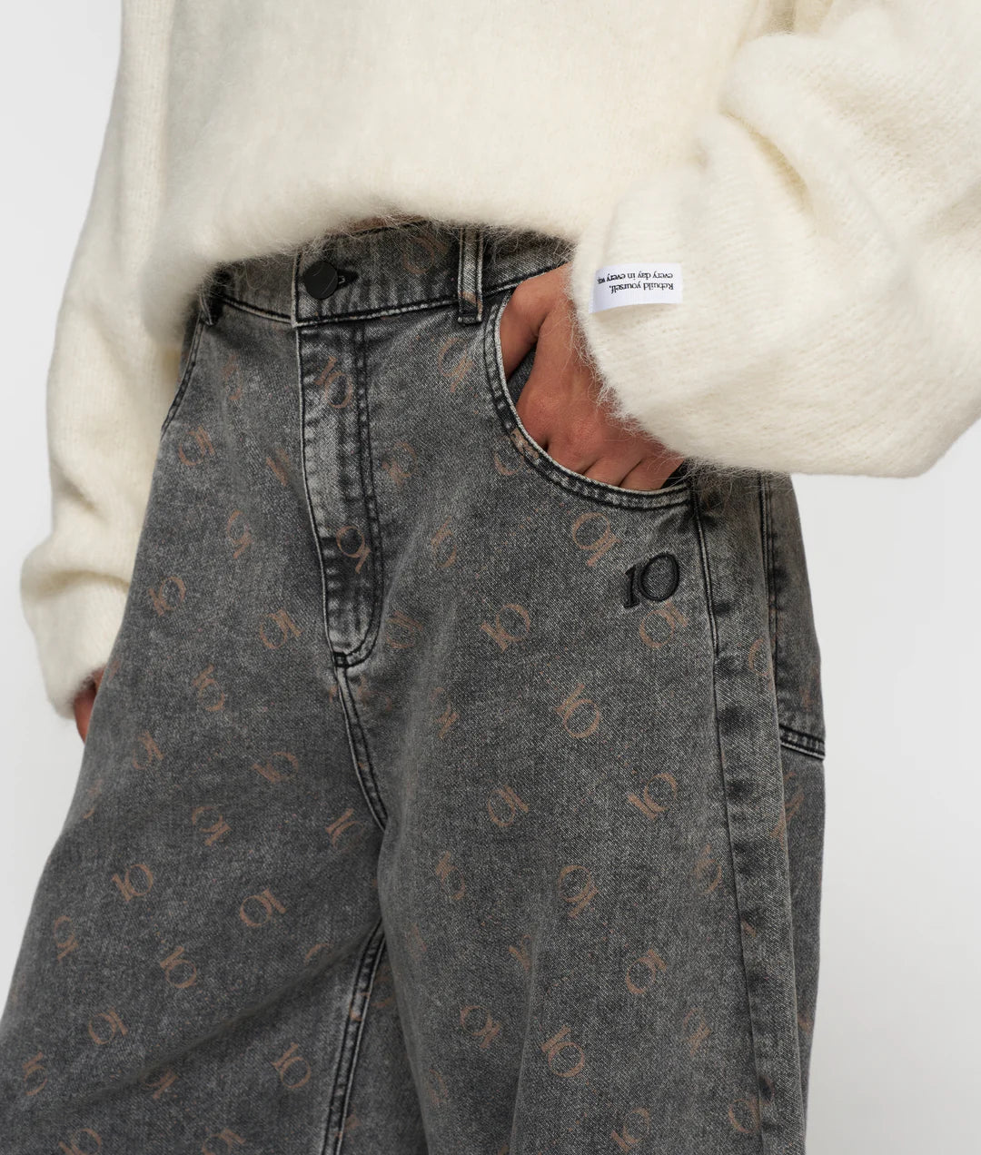 10 Days western pants monogram