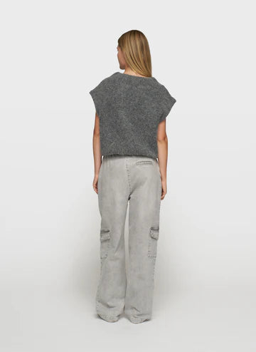 10 Days ballon hairy knit top