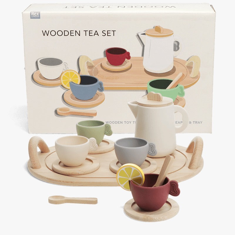 Kids | Rex London wooden toy tea play set