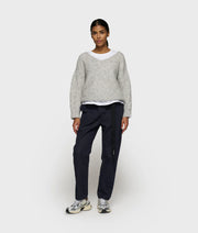 10 Days belted pants jogbroek met ceintuur – dark navy