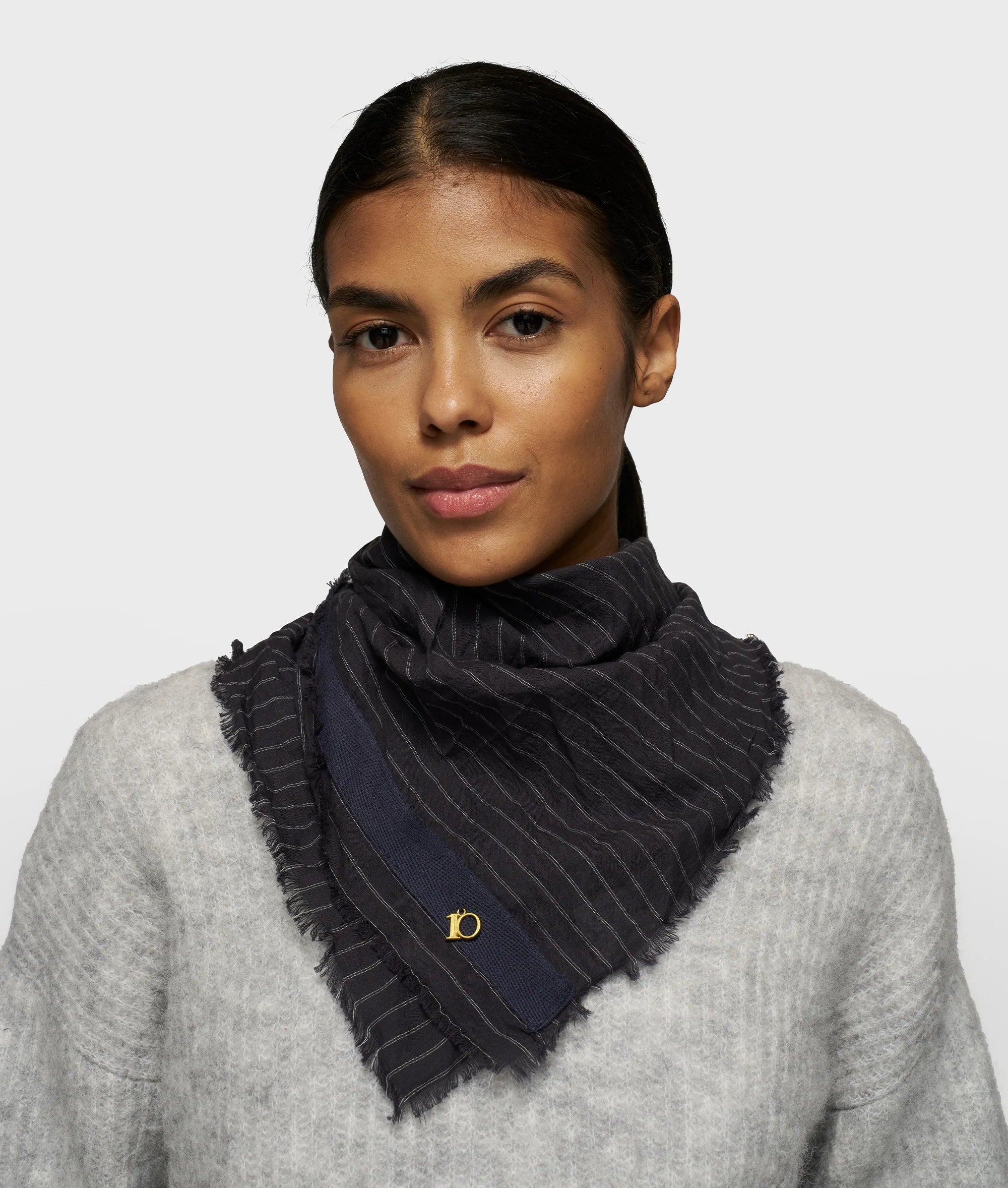 Dameskleding | 10 Days | bandana pinstripe 20-905-5203