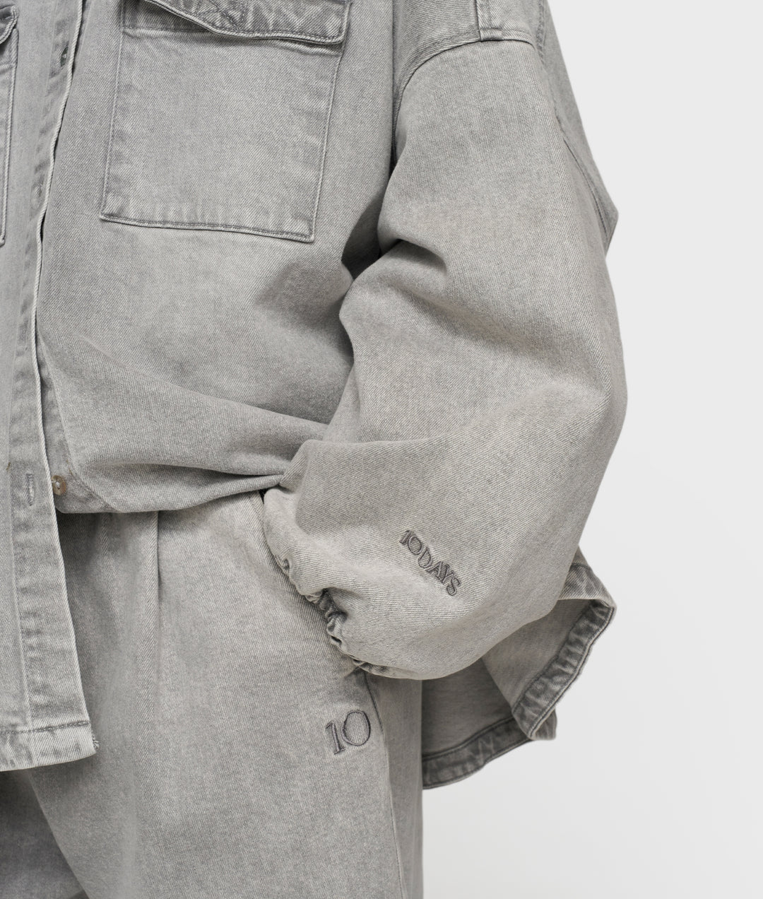 10 Days shirt denim grey wash