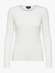 Selected Anna LS Crew neck tee