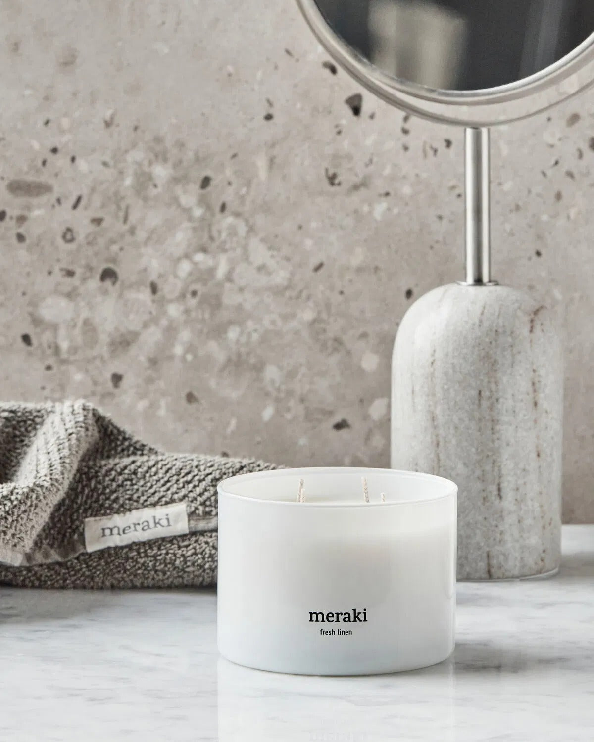 Meraki Scented Candle Fresh Linen 340g