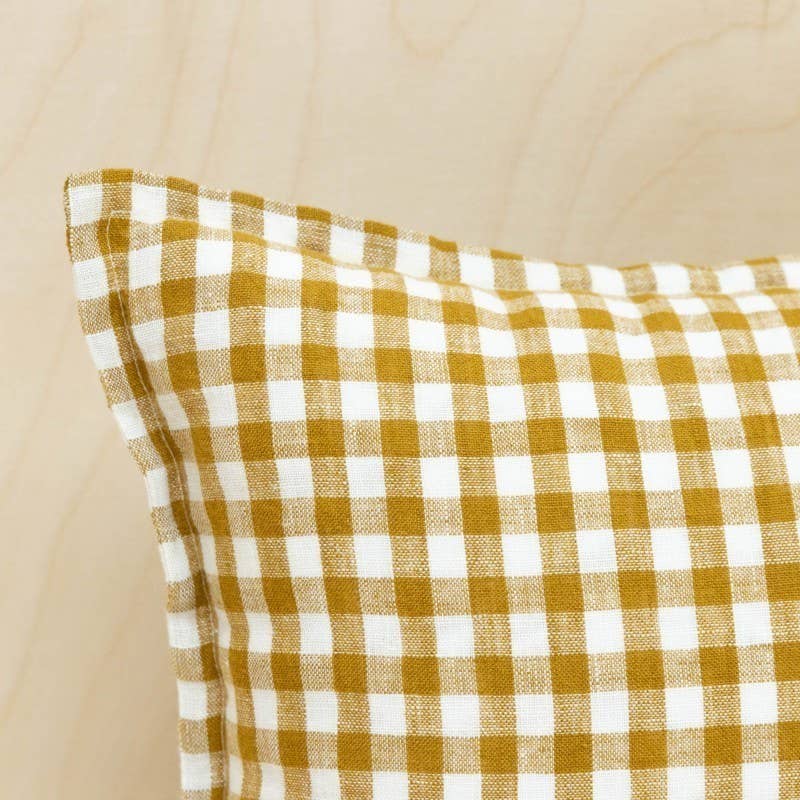 Gabrielle Paris Linnen kussenhoes 30x50cm Vichy Curry