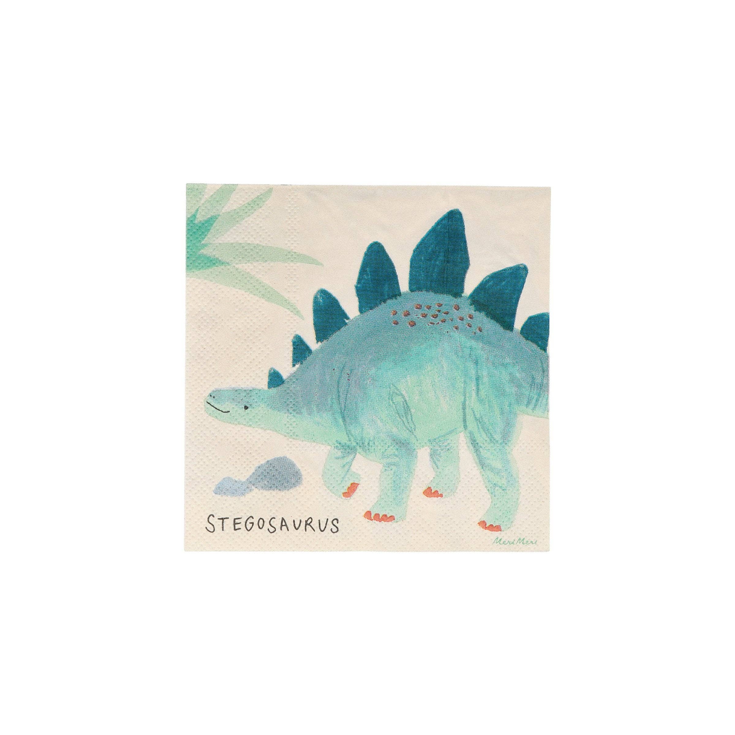 Meri Meri Dinosauriërrijk Kleine Servetten
