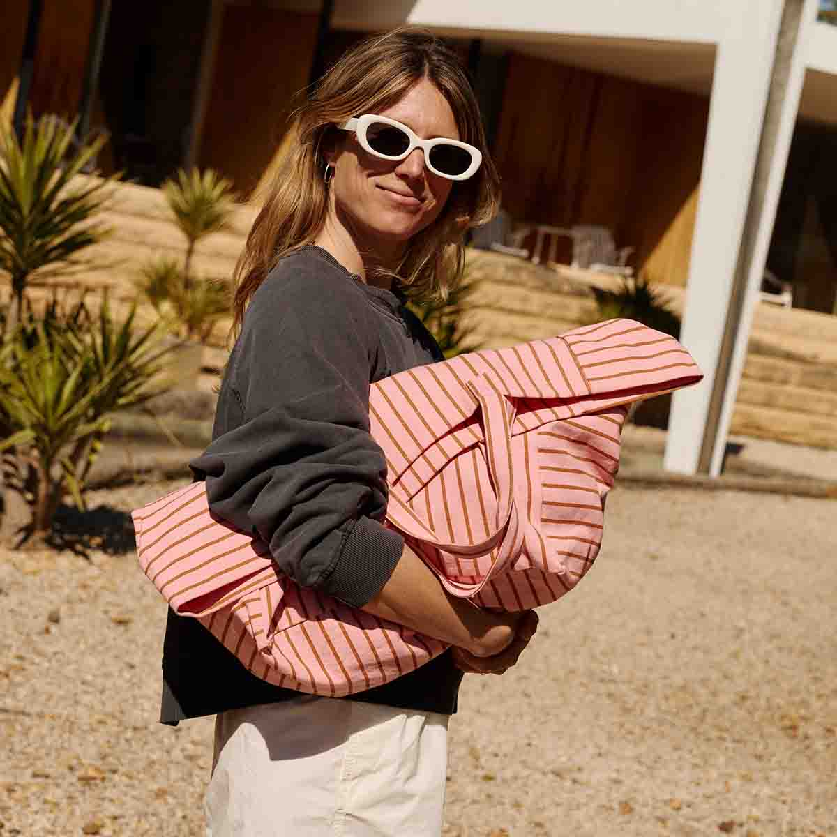 Rose in April ELISA TENNIS TAS PECAN / AARDBEI