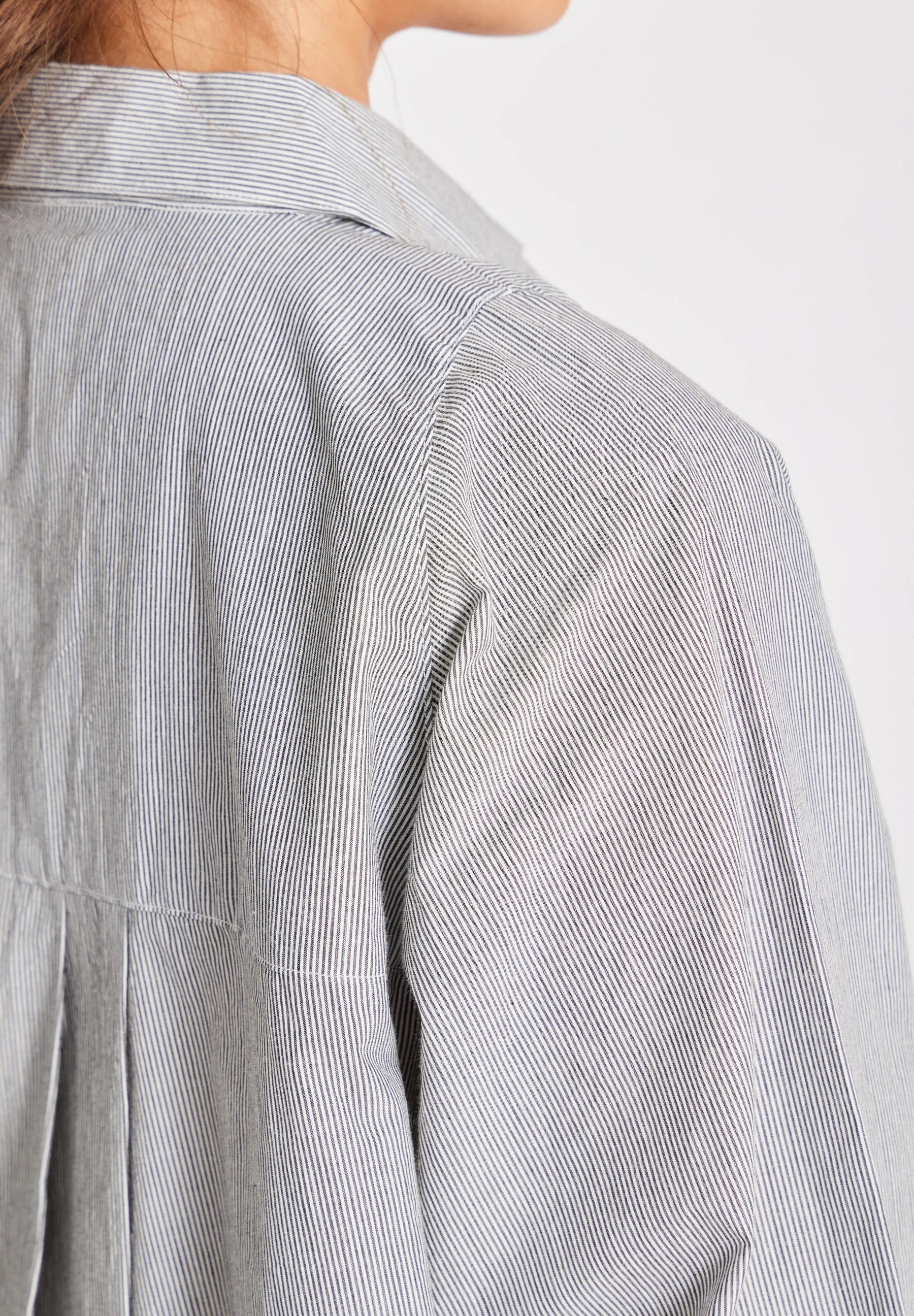 Gai + Lisva Bella raglan L/S striped poplin shirt