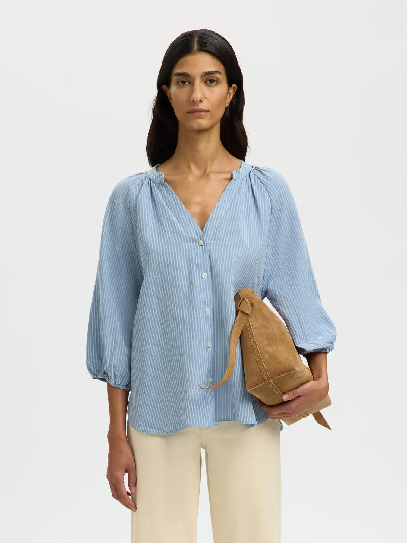 Selected SLFCleo linen shirt