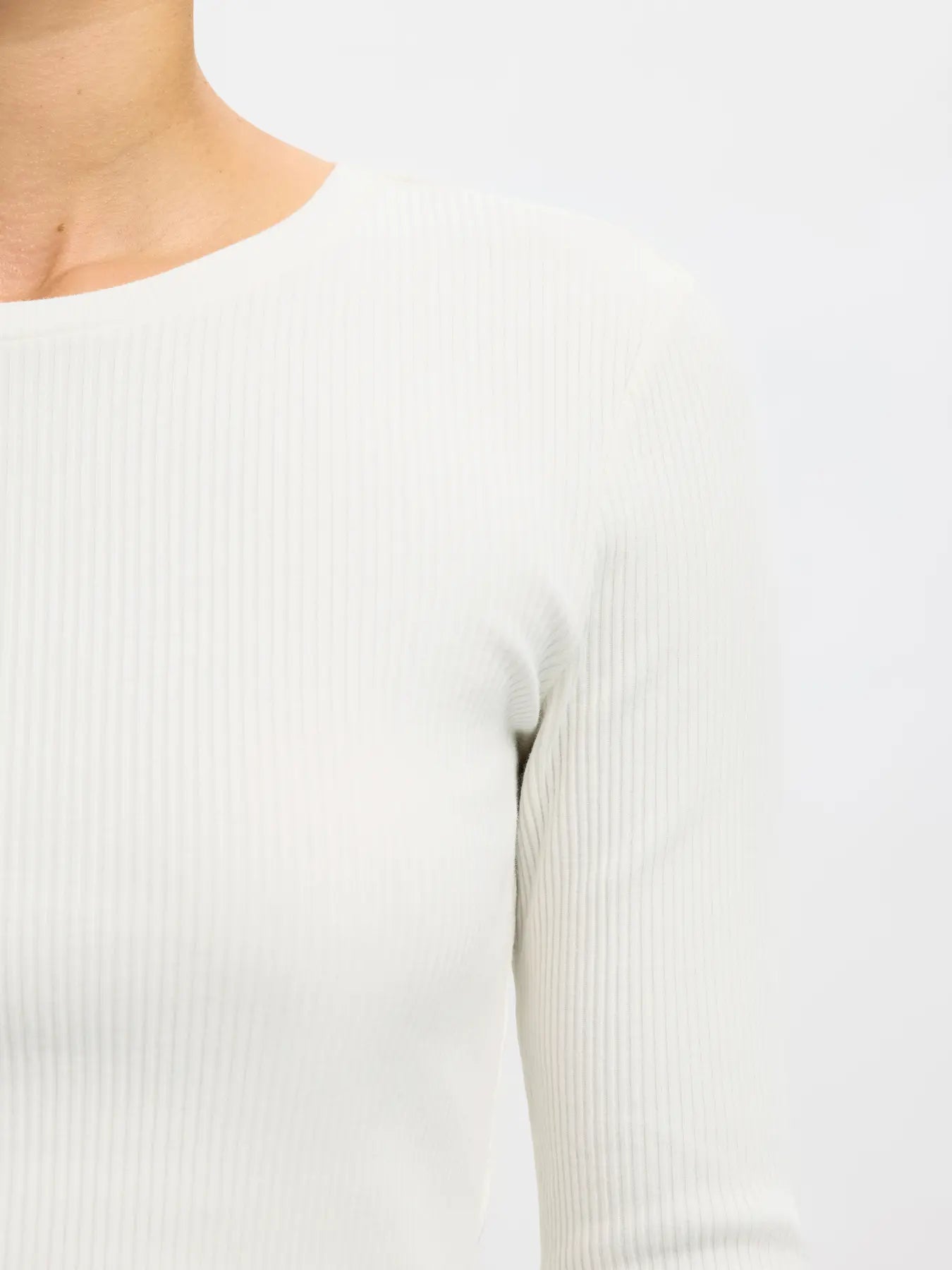 Selected Anna LS Crew neck tee