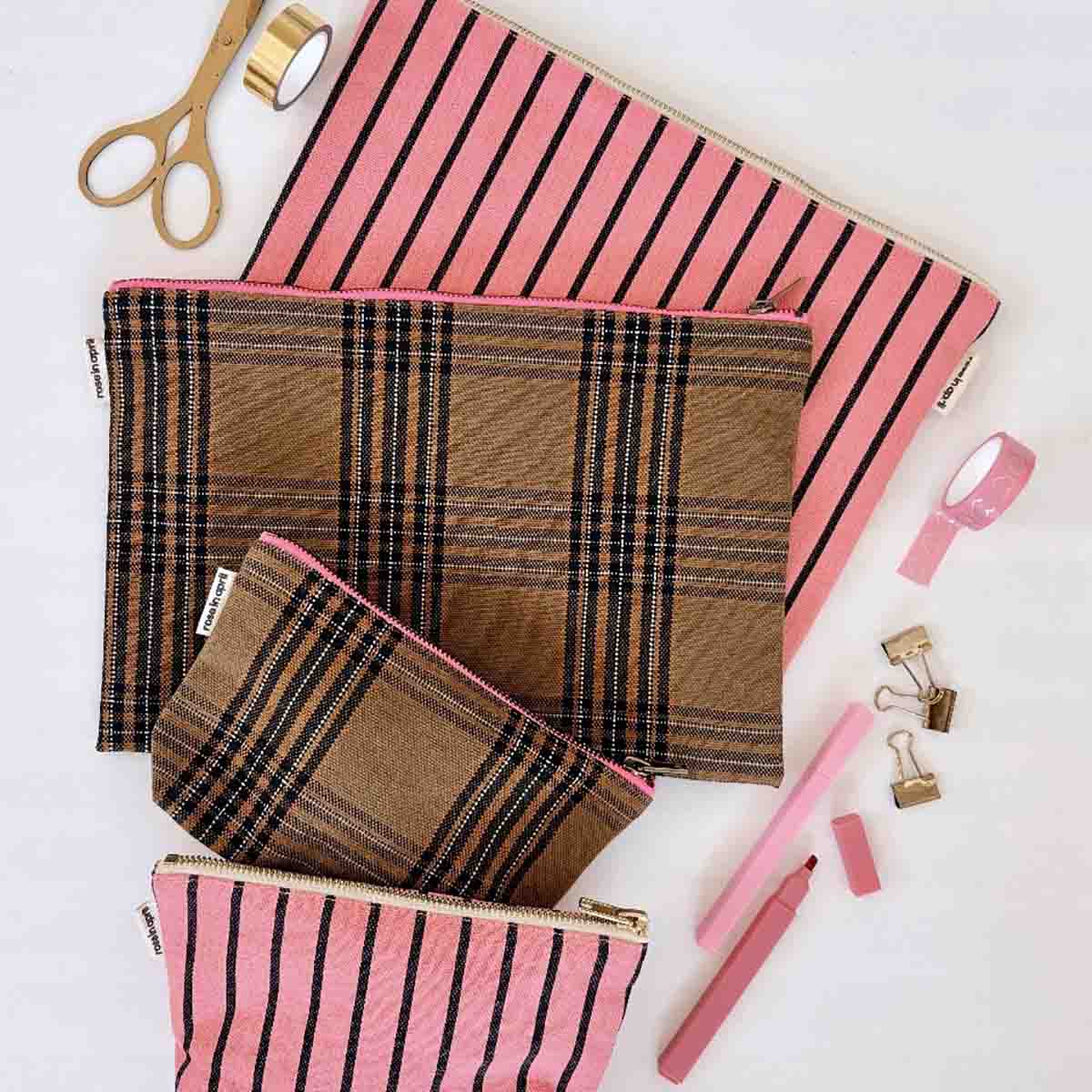 Rose in April Sofia Etui Tartan
