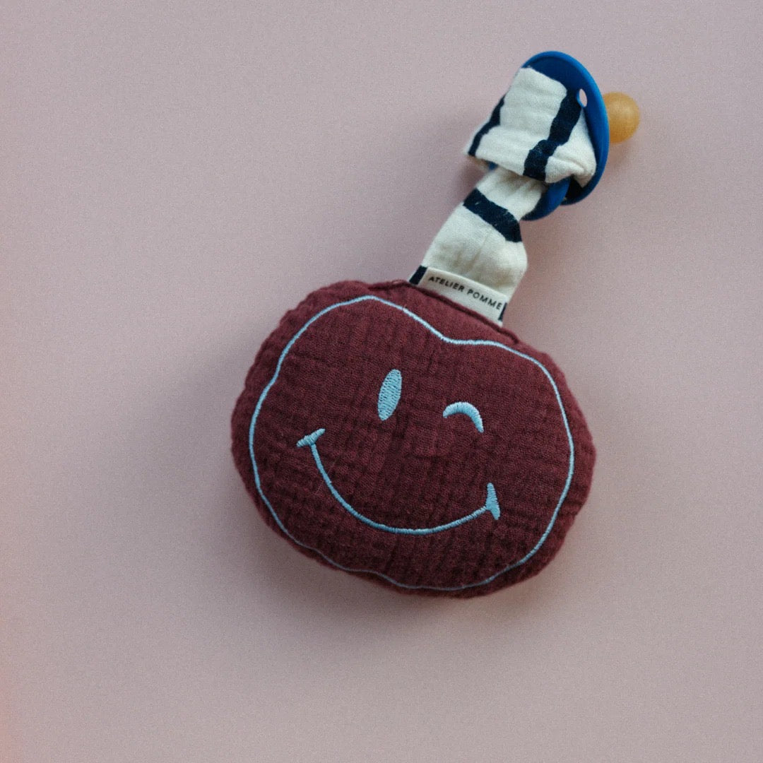 Atelier Pomme Pacifier Cloth Pomme | Burgundy