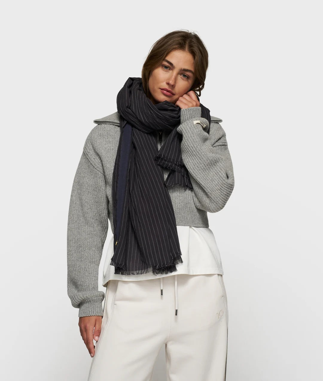 10 Days Scarf pinstripe