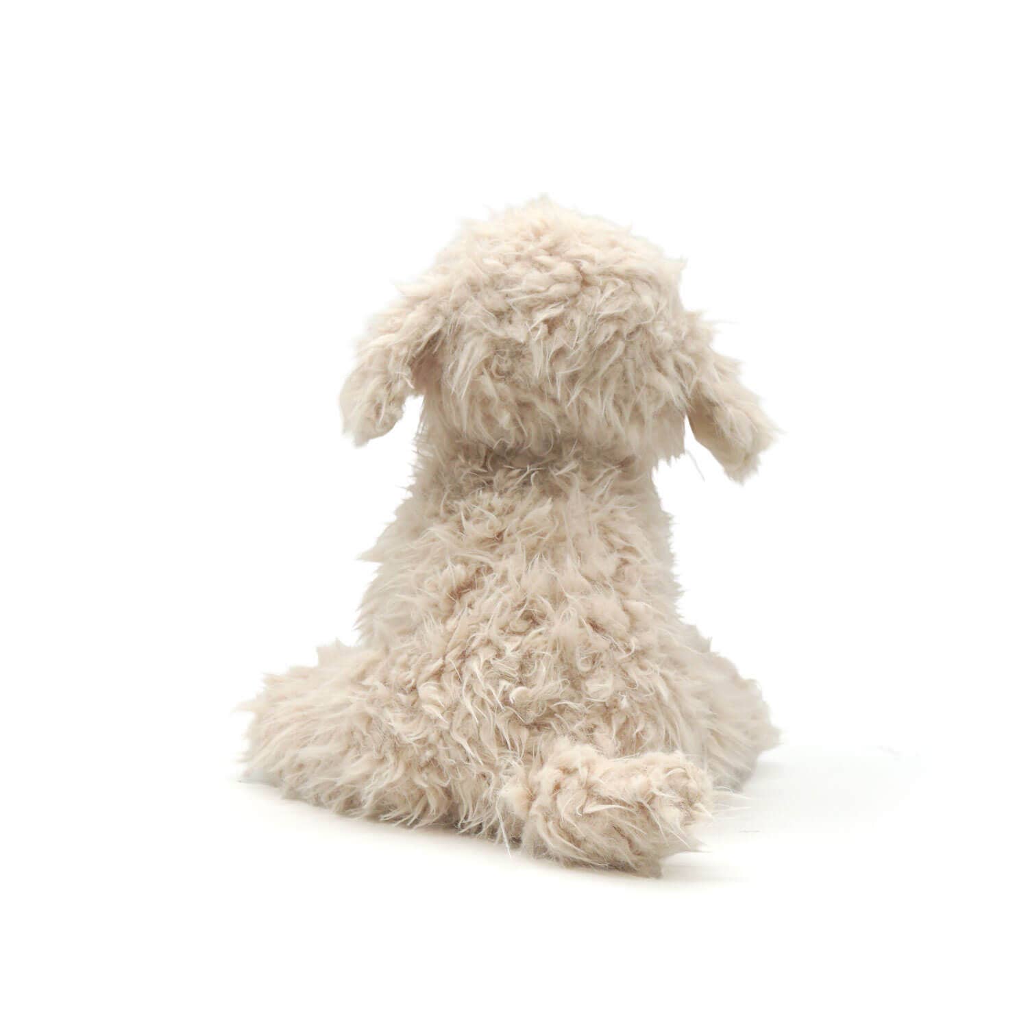 Pluche knuffeldier boerderijdier hond wit 25 cm