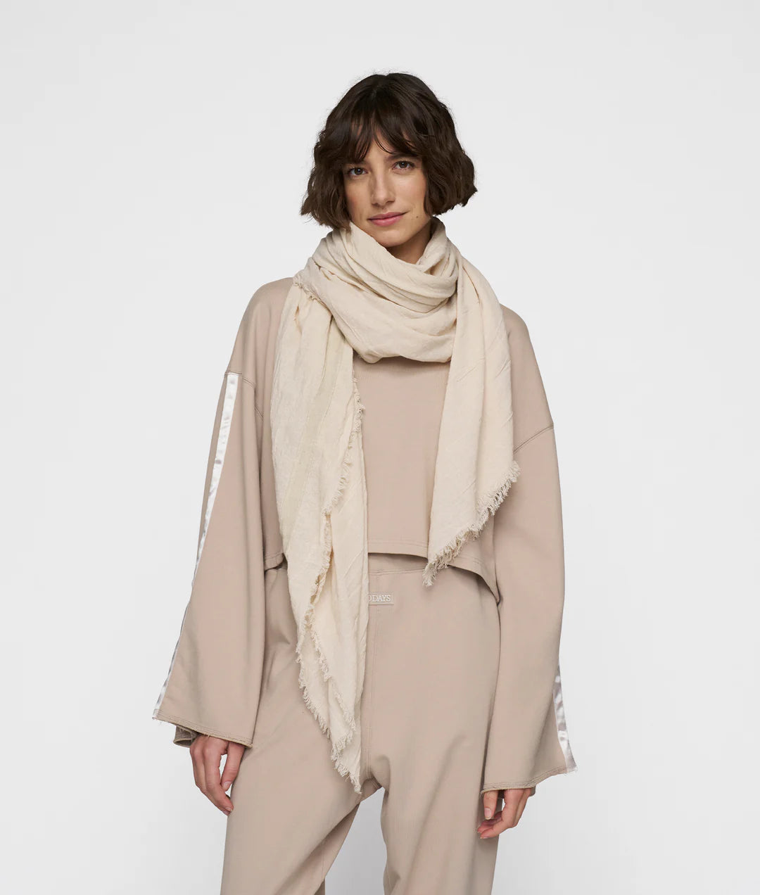 10 Days scarf cotton ecru