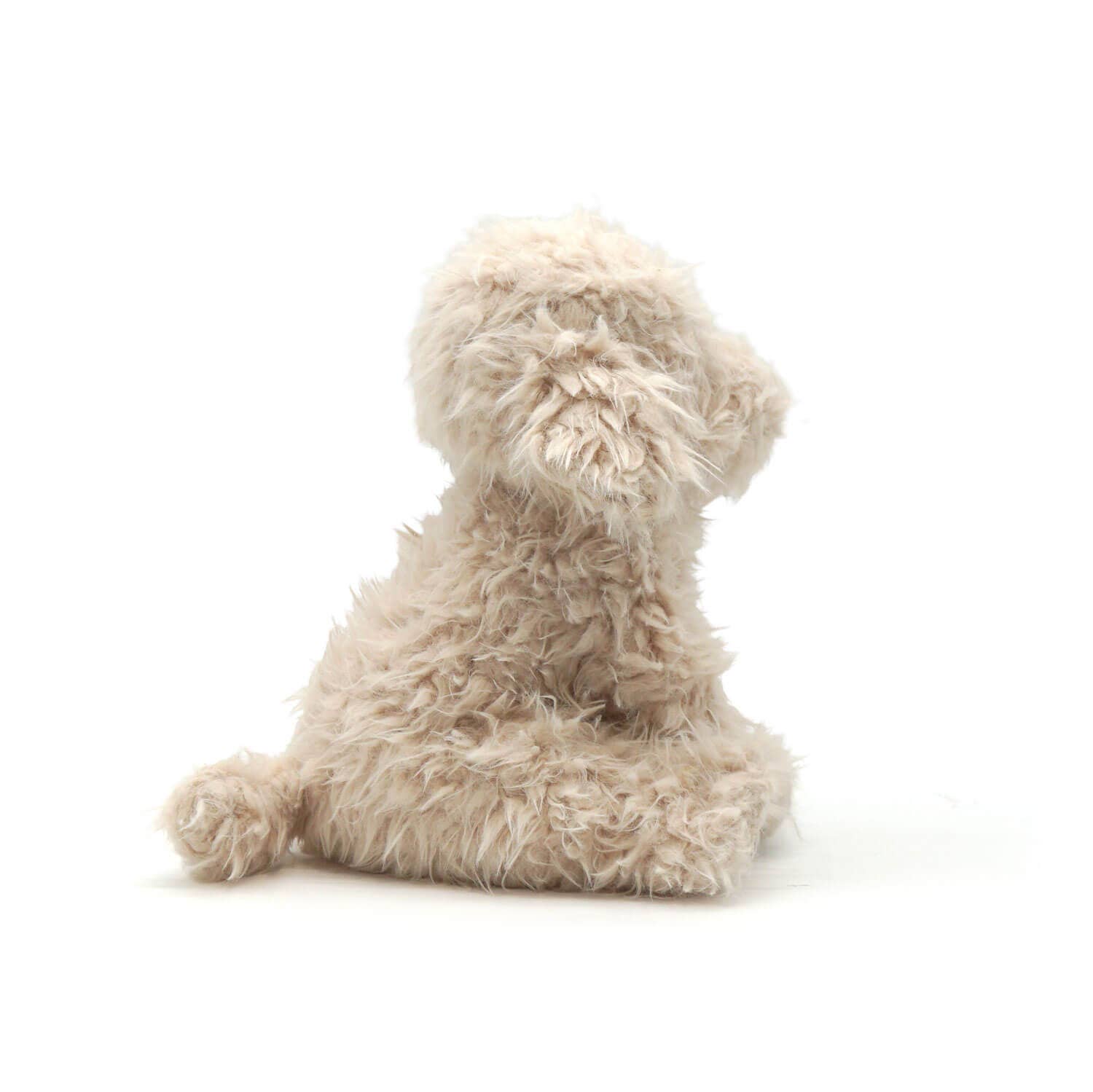 Pluche knuffeldier boerderijdier hond wit 25 cm