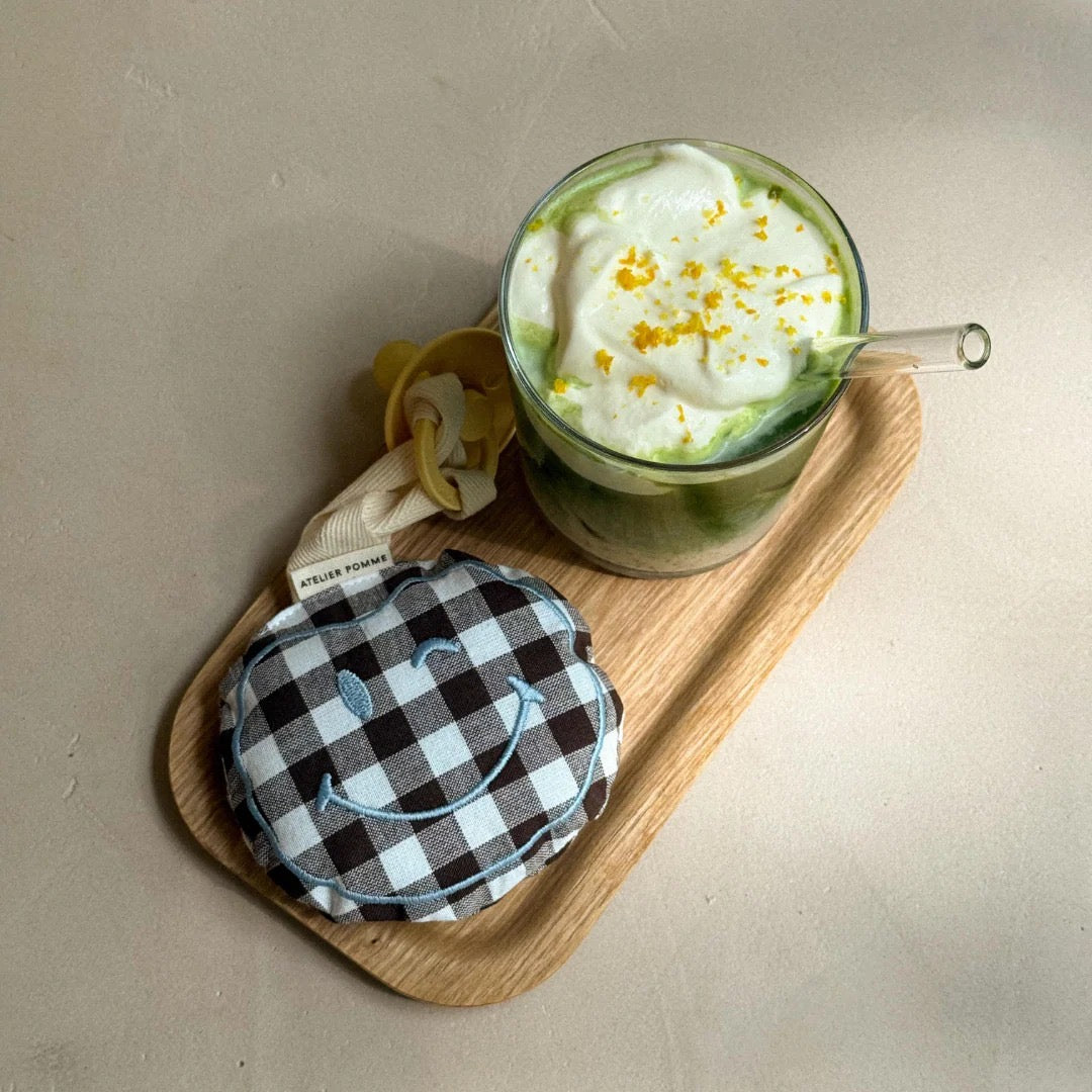 Atelier Pomme pacifier cloth Pomme | Checked better brownie