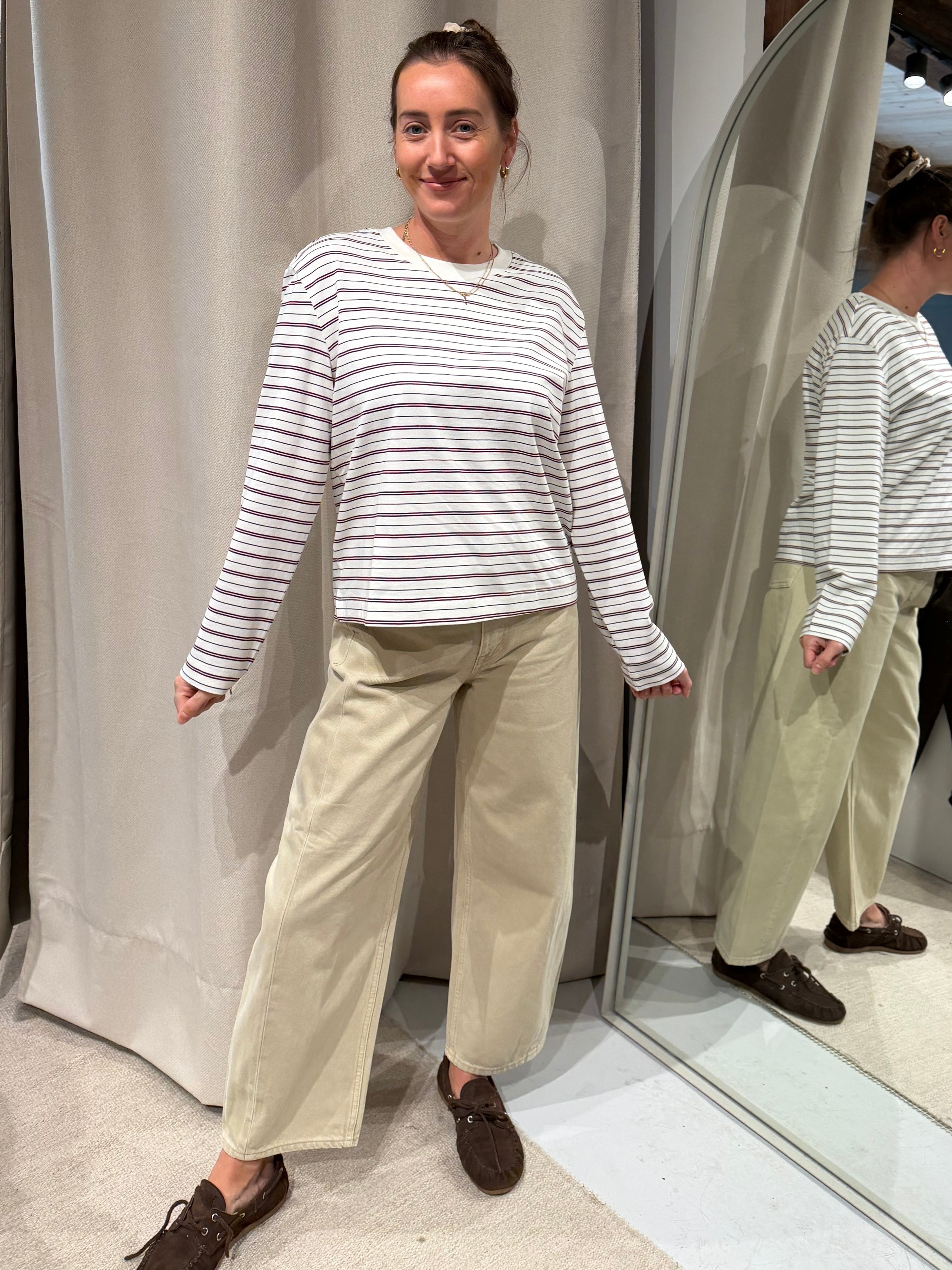 Selected striped boxy tee NOOS