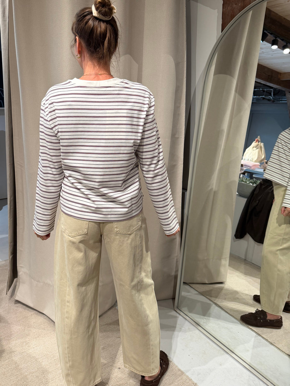 Selected striped boxy tee NOOS