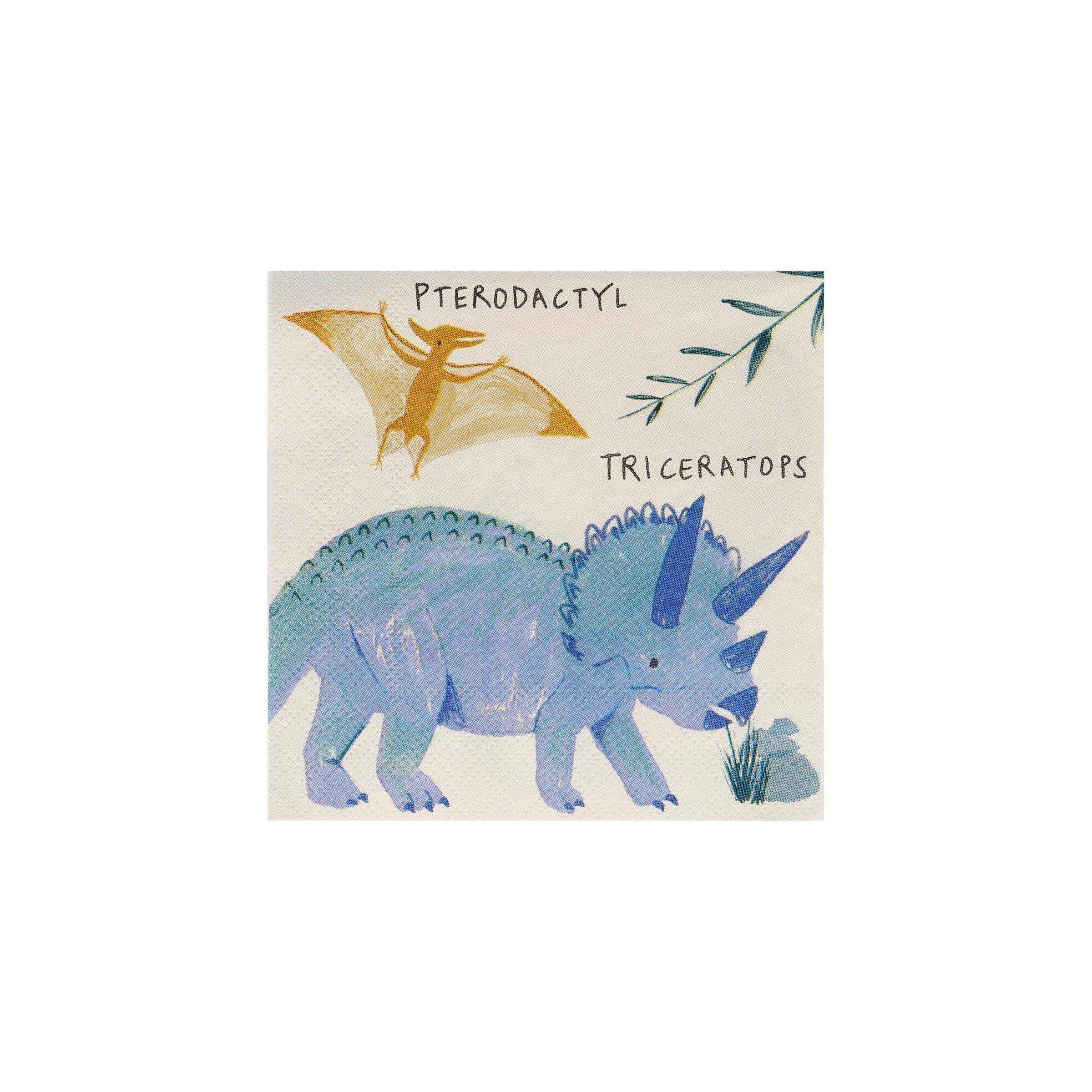 Meri Meri Dinosauriërrijk Kleine Servetten