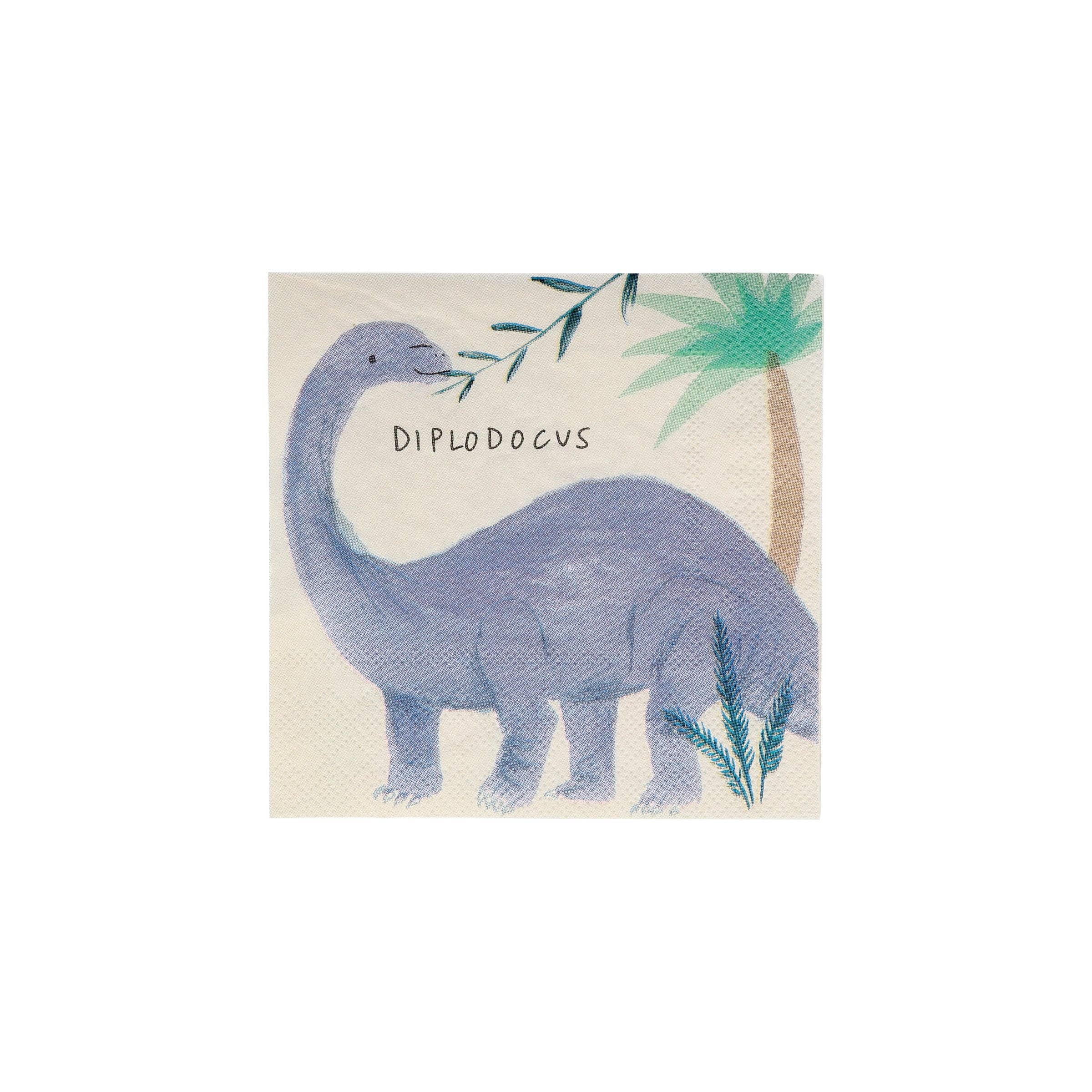 Meri Meri Dinosauriërrijk Kleine Servetten