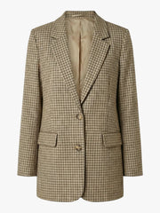 Selected Rita Relaxed Blazer check