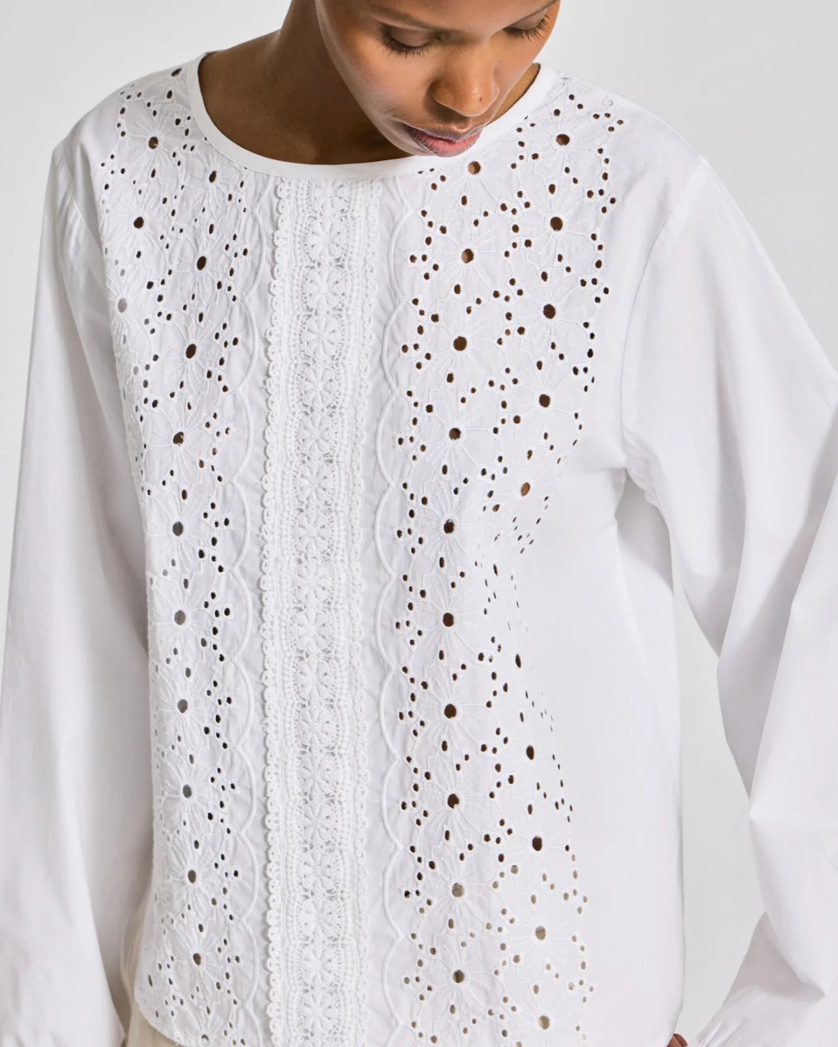 Gai + Lisva Louisa Cotton Poplin Shirt