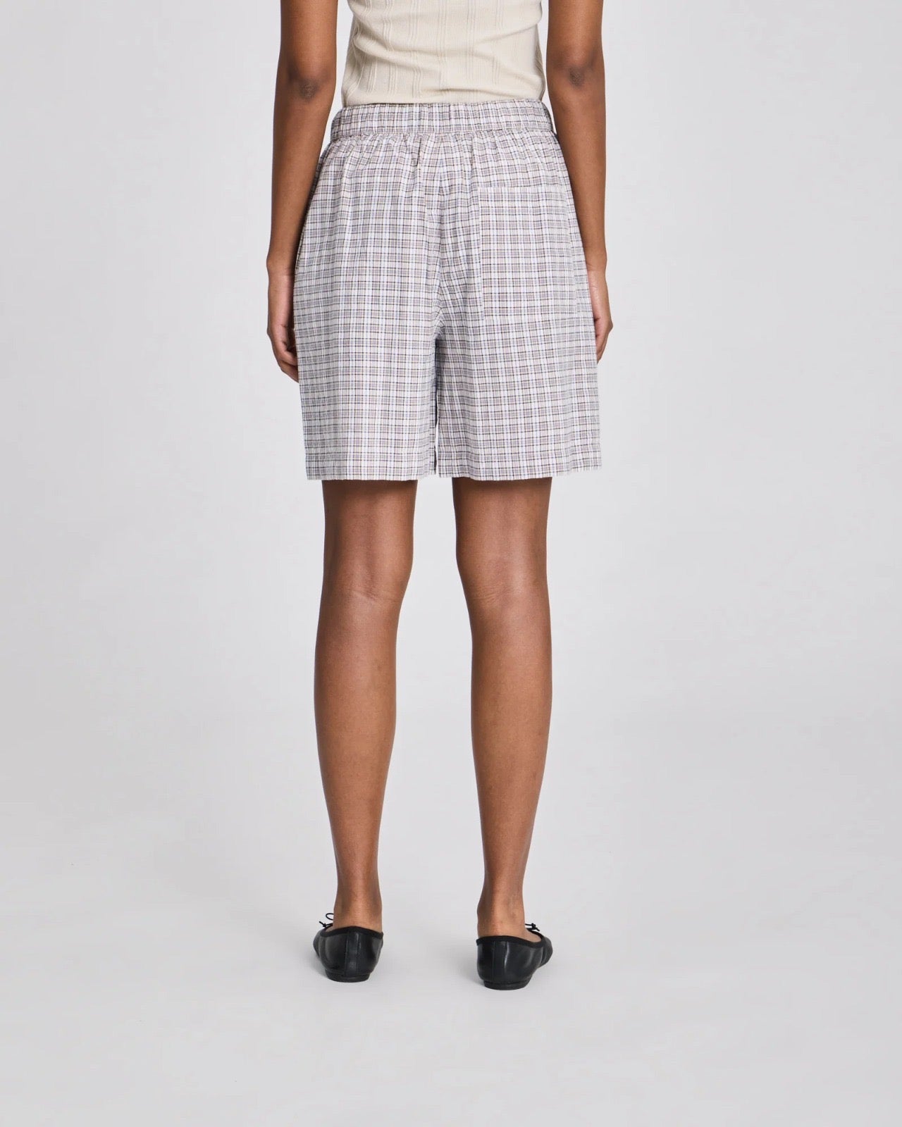 Gai + Lisva Lily Checkered Shorts