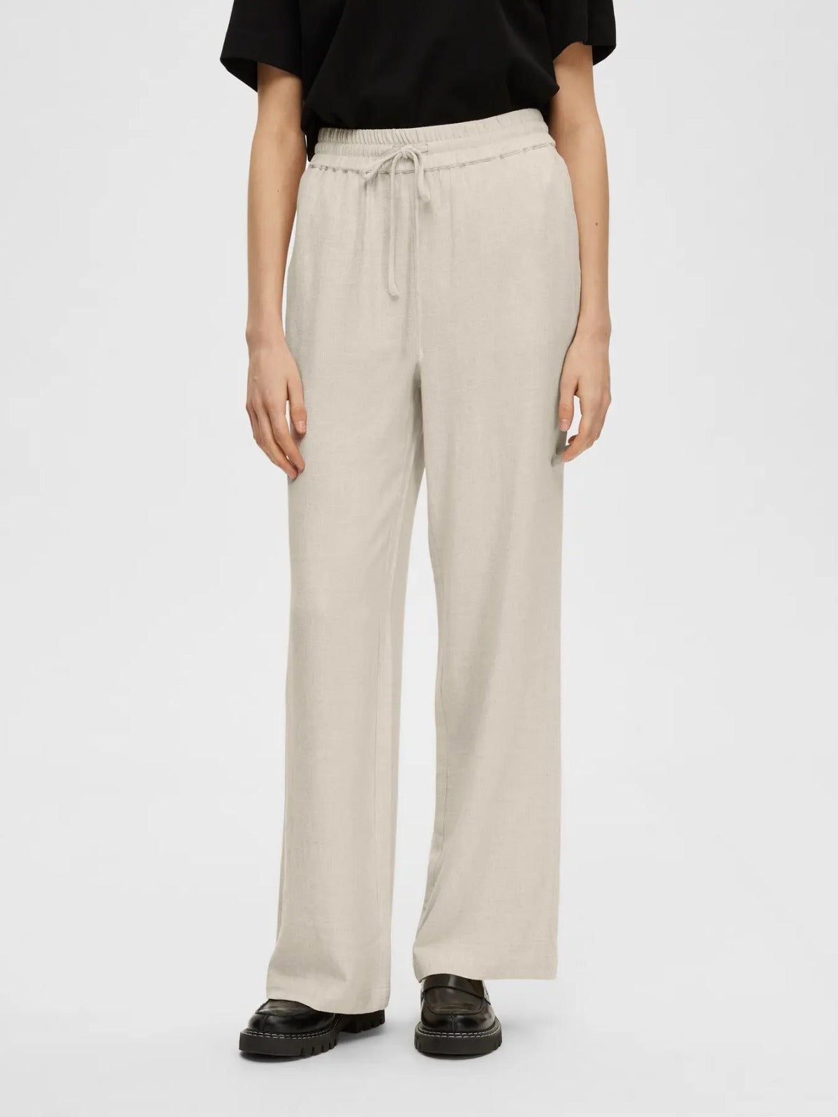 Selected Femme Viva Giulia linnen broek dames