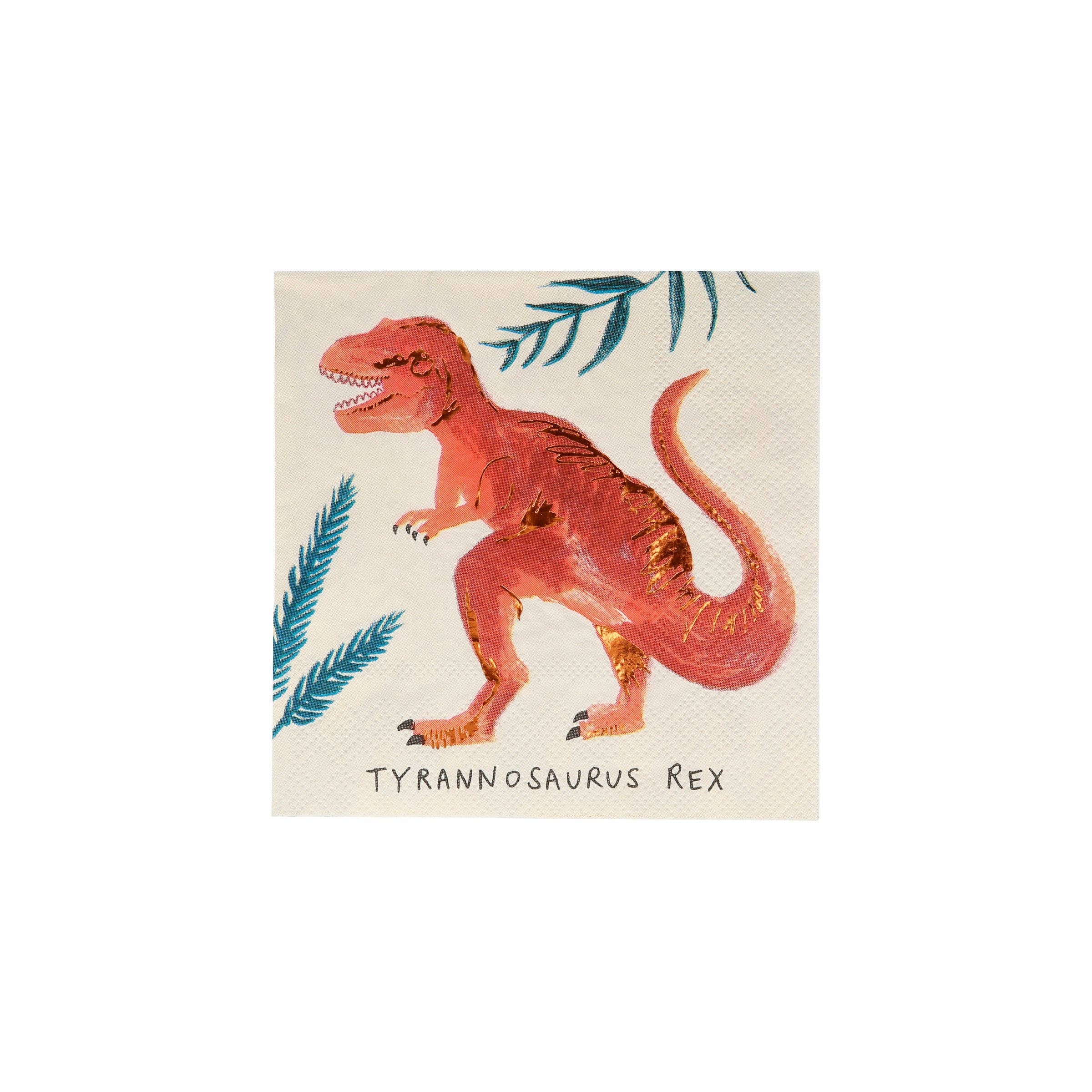 Meri Meri Dinosauriërrijk Kleine Servetten
