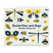 Rex London Houten stempelset - Vlinders en Insecten