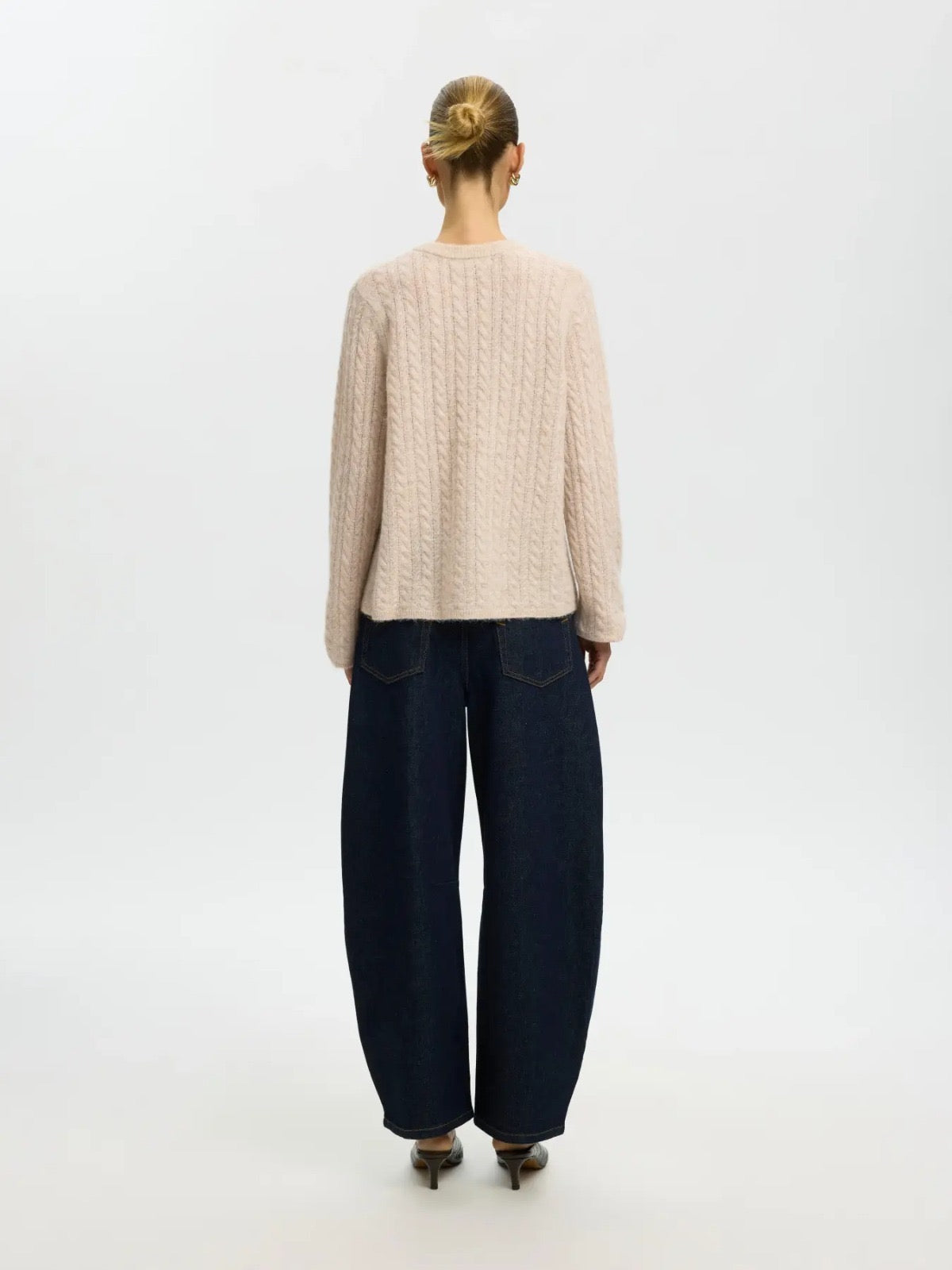 Selected Lulu New Knit Cable Cardigan