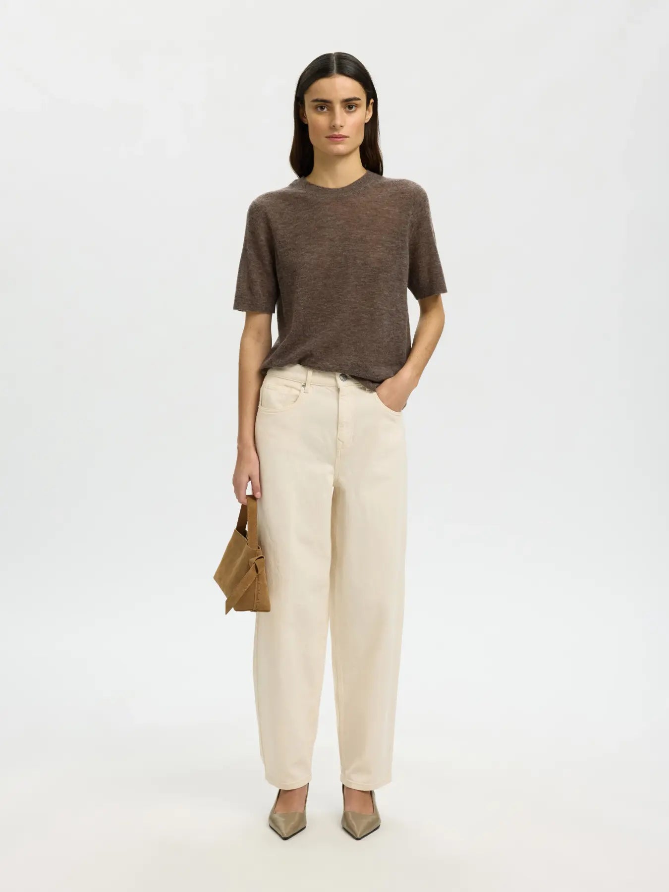 Selected Femme Shirley knit pull O-hals dames