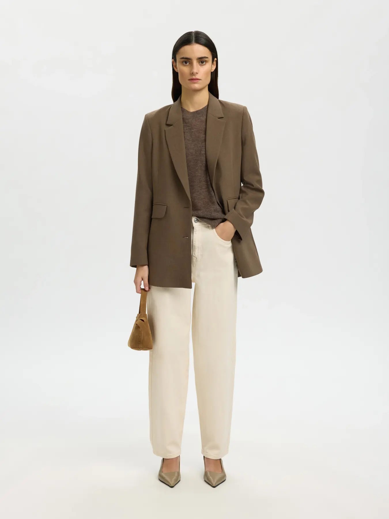 Selected Femme Shirley knit pull O-hals dames