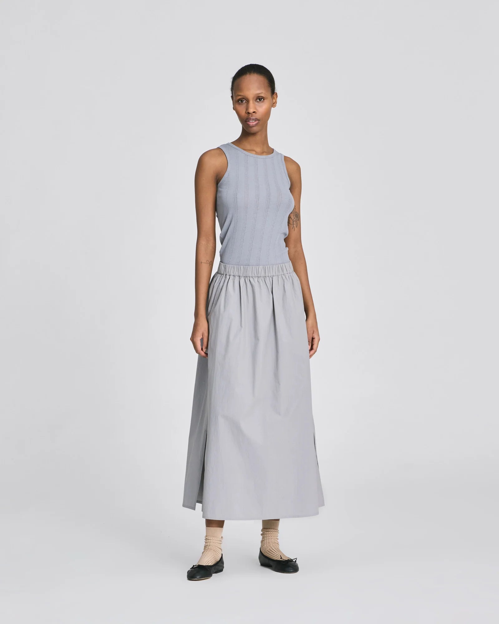 Gai + Lisva Alice Poplin Skirt