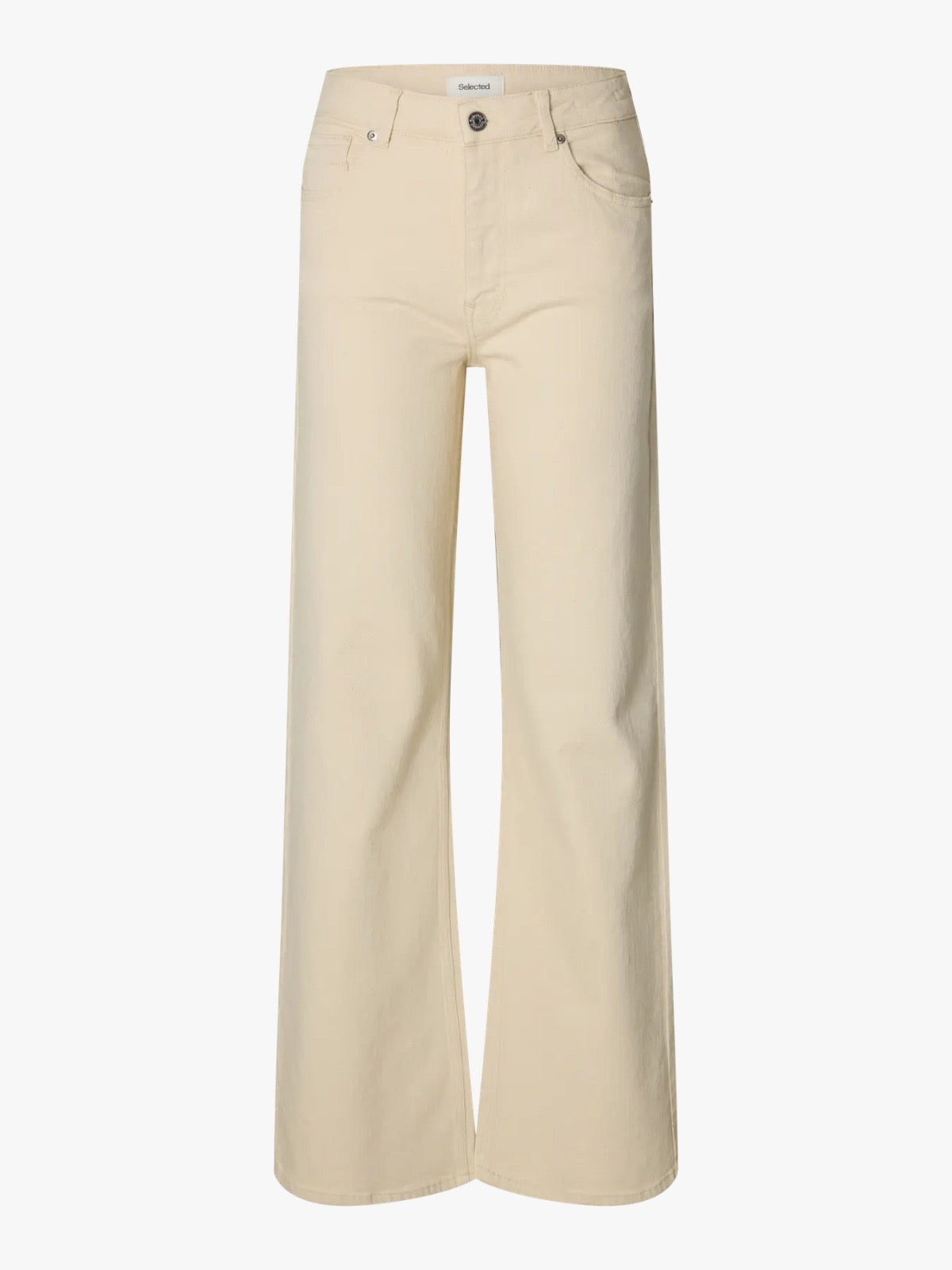 Selected Wide Bea Kori Jeans Ecru