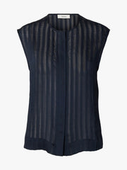 Selected SLFToran regular SL striped shirt