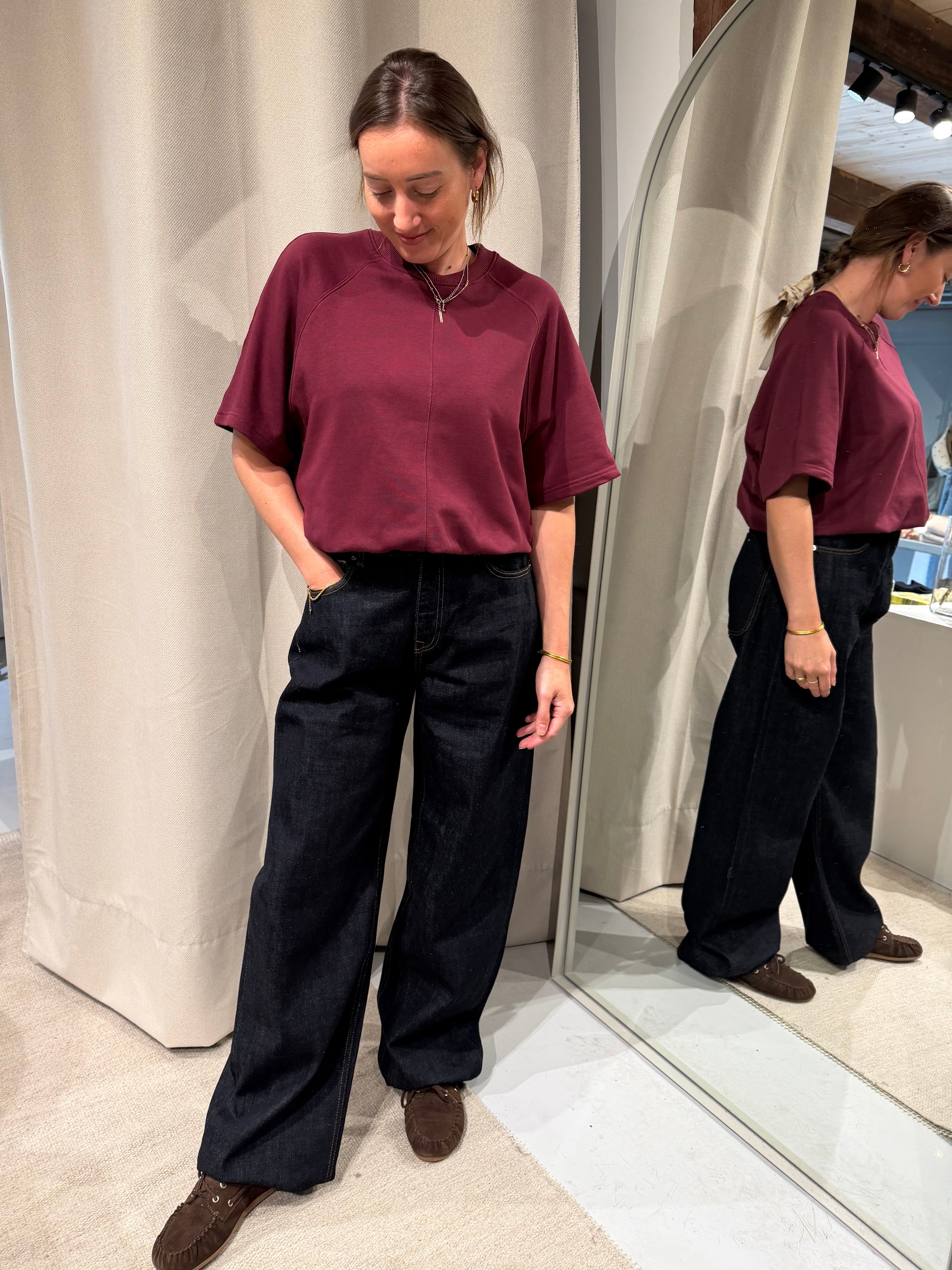 Selected SLWWide relaxed Shelly mw jeans