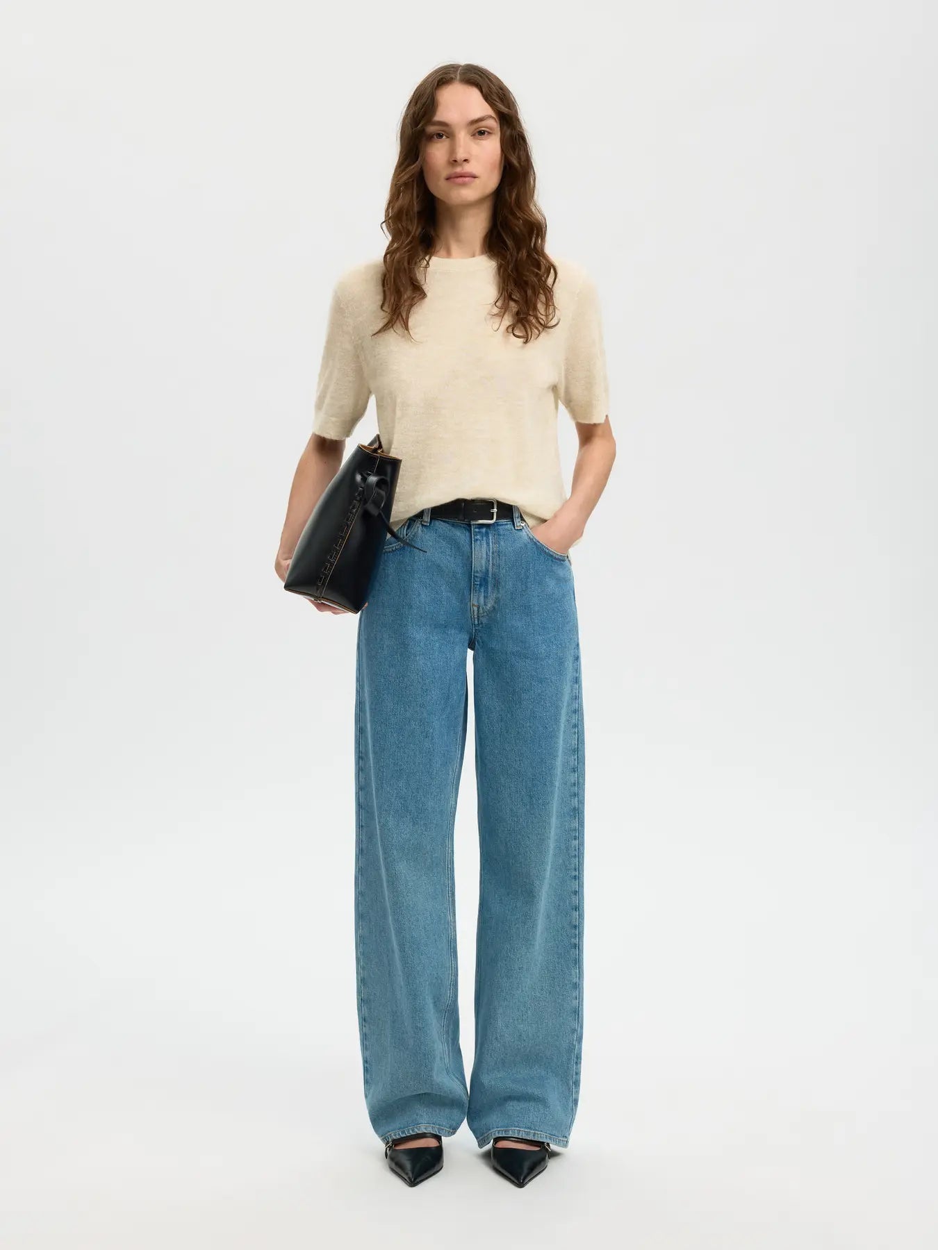 Selected Femme Shirley knit pull O-hals dames
