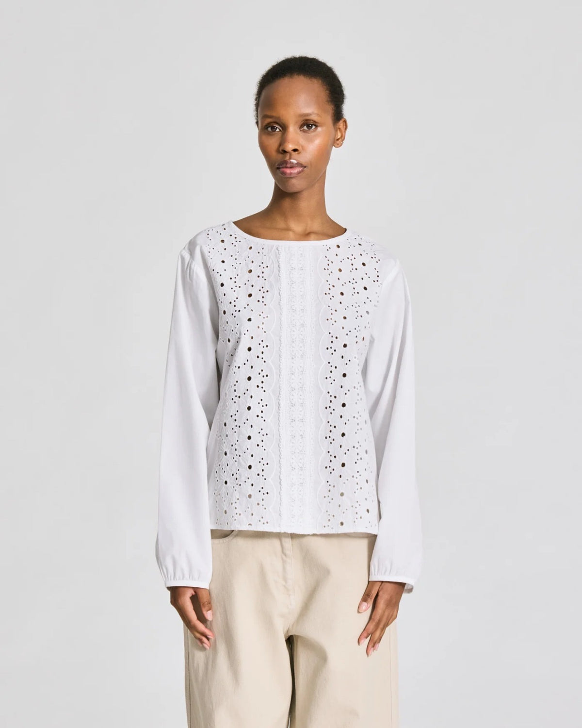 Gai + Lisva Louisa Cotton Poplin Shirt