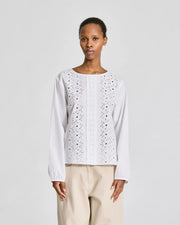 Gai + Lisva Louisa Cotton Poplin Shirt
