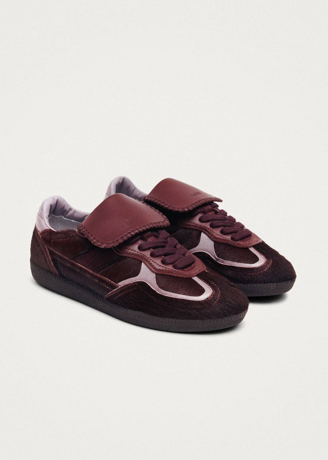 Alohas Club soft burgundy Leather sneakers