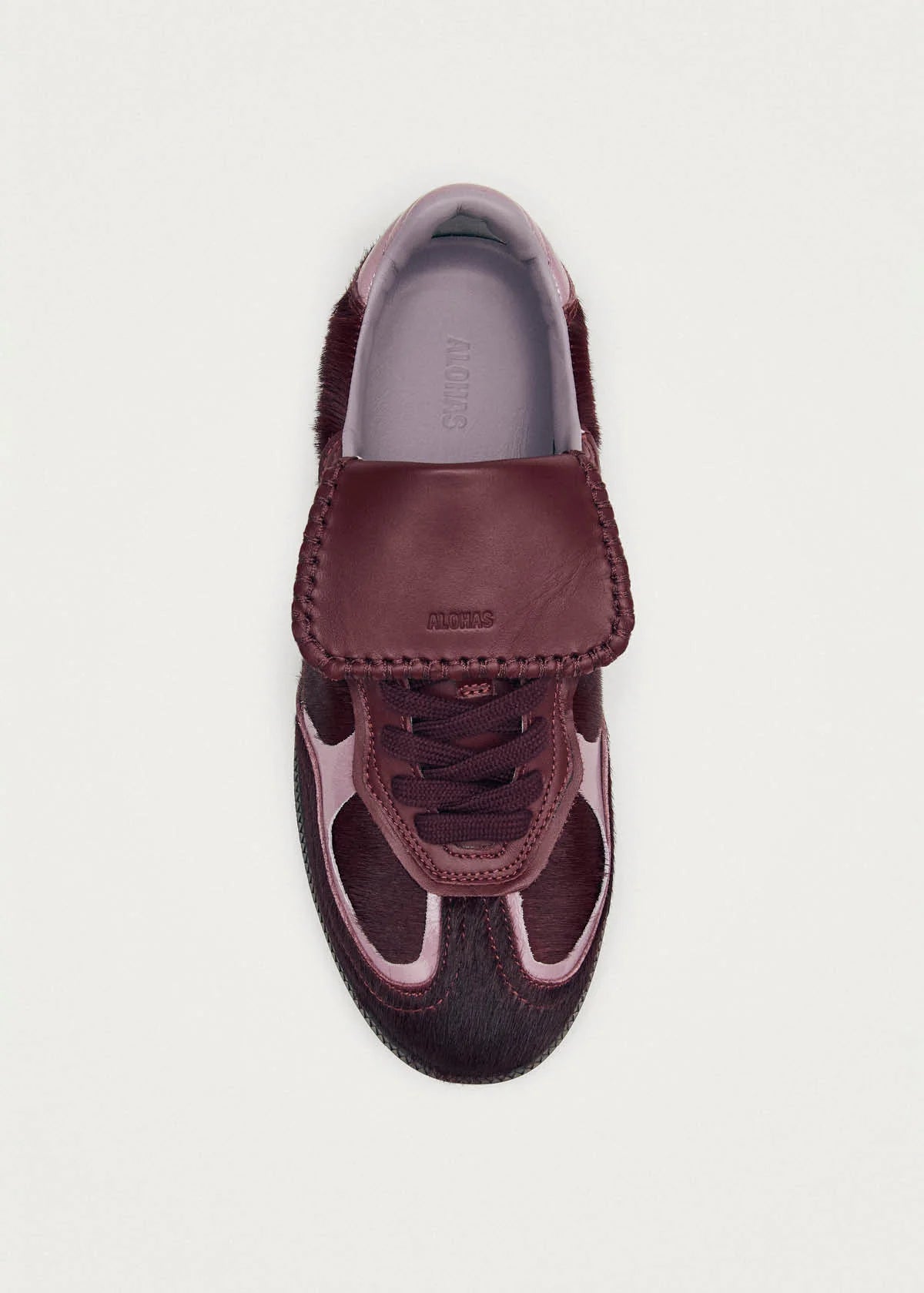 Alohas Club soft burgundy Leather sneakers