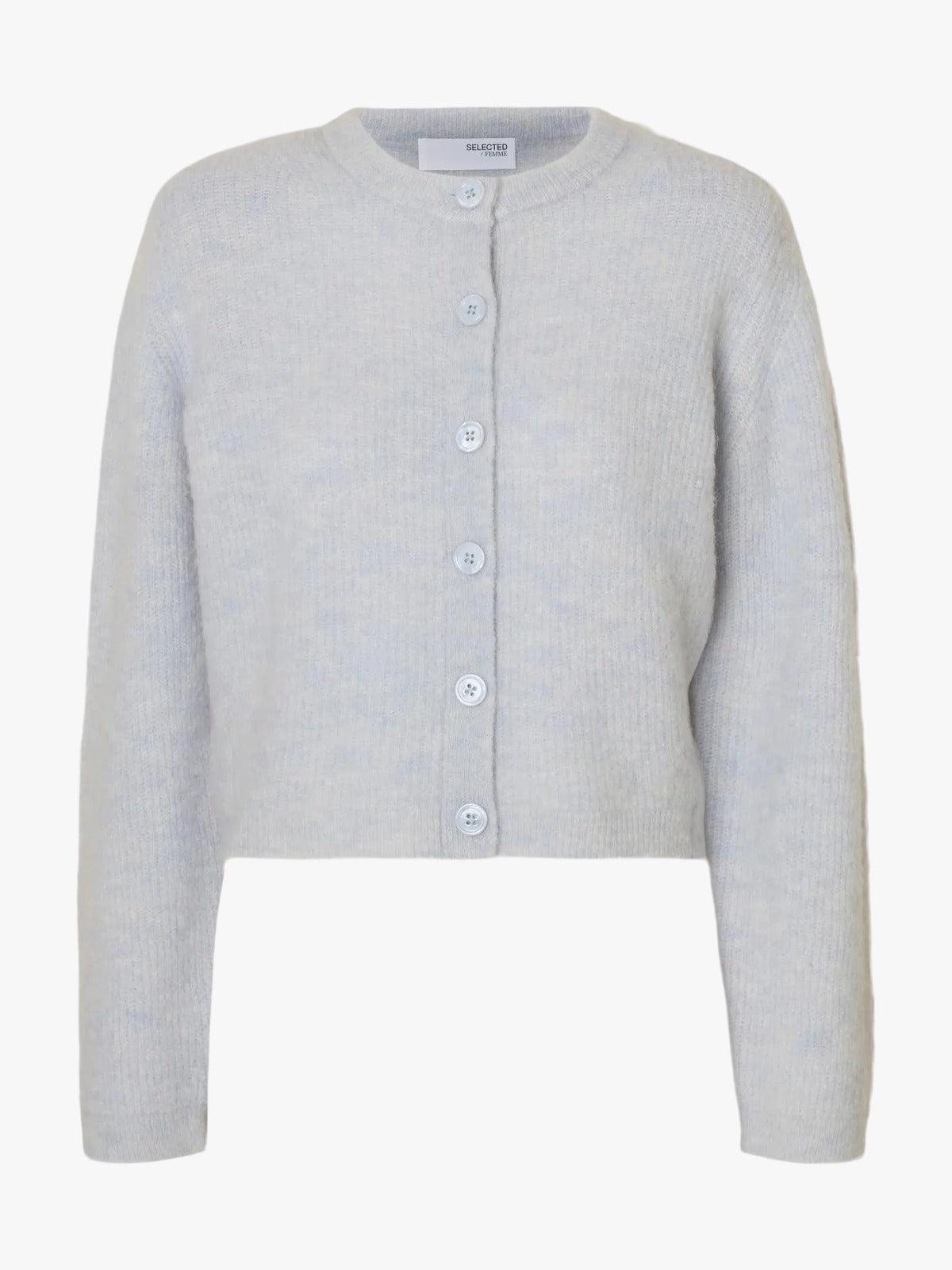 Selected SLFSia Ras knit cropped cardigan