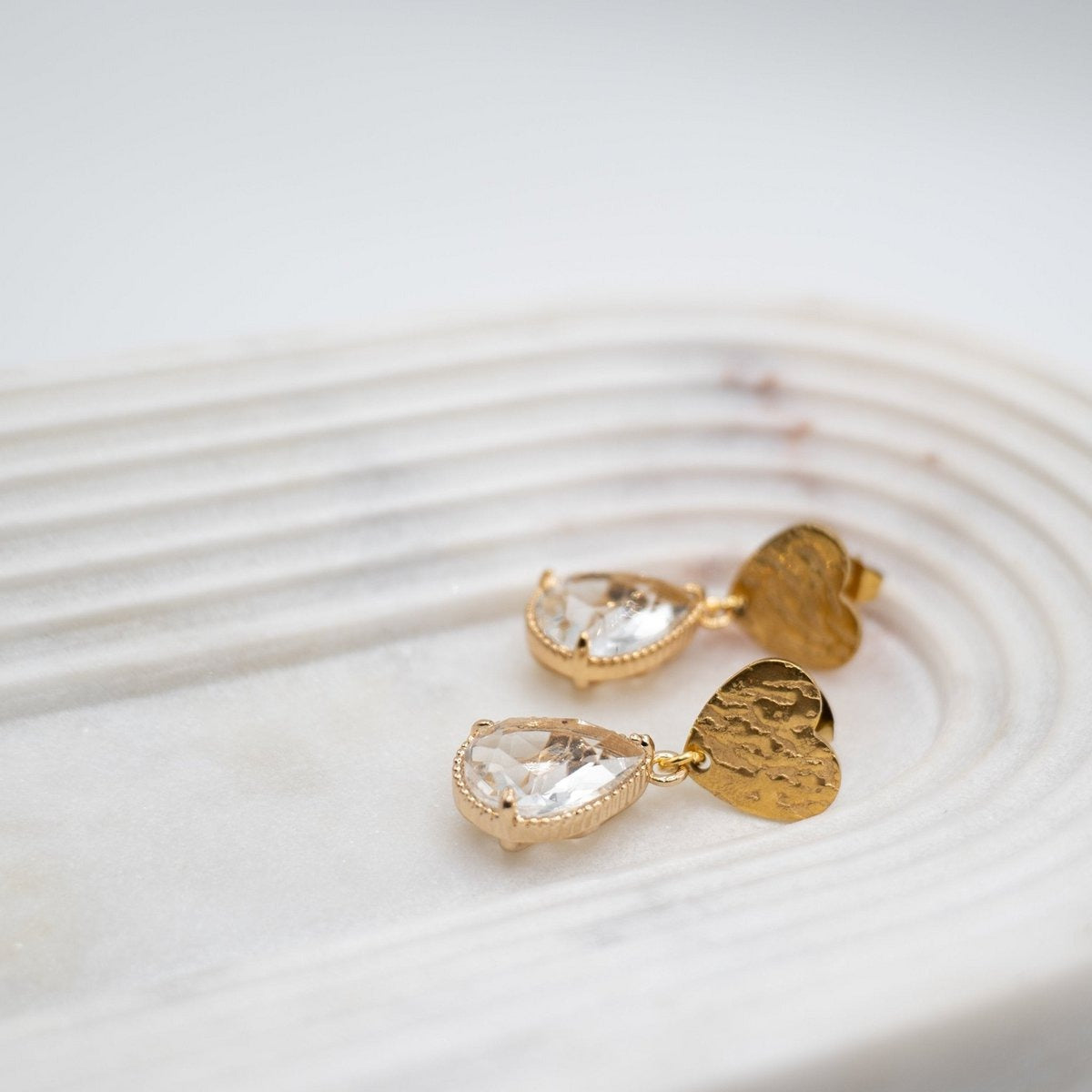 Sieraden Duestelle Italia Oorbellen Hartkristaldruppel