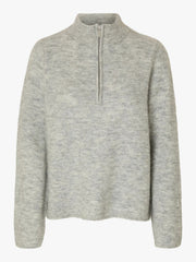 Selected SLFLulu knit half zip
