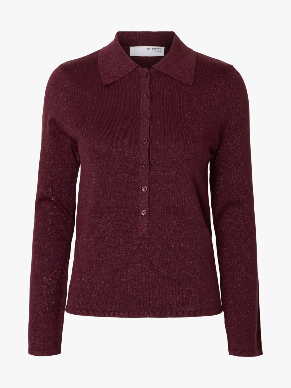 Selected SLFLura slim knit collar 16099381