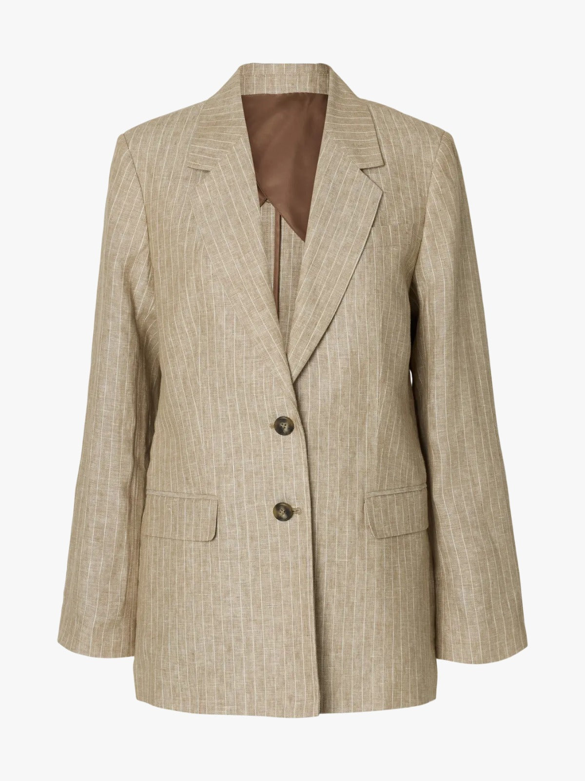 Selected Ida Relaxed linen blazer
