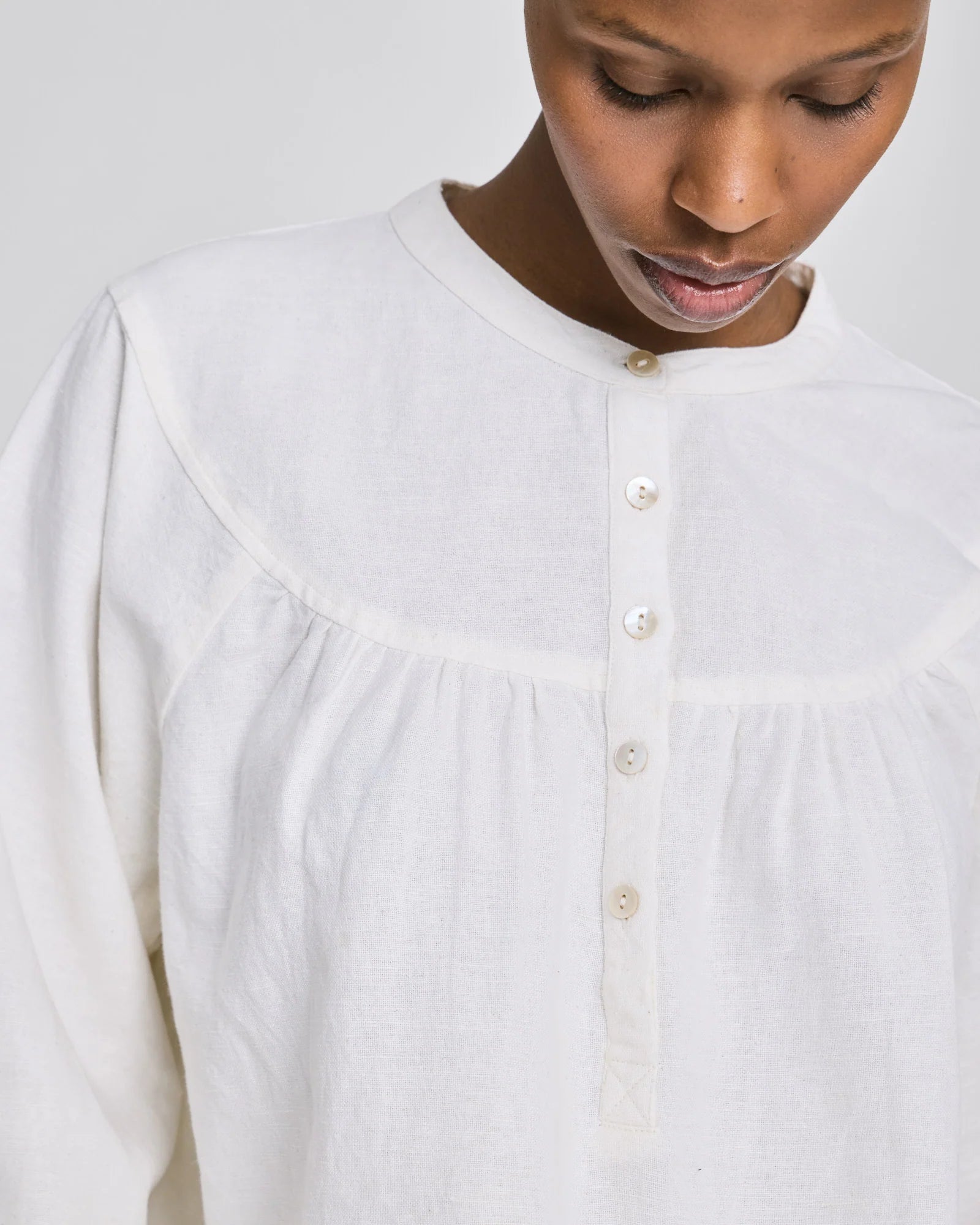 Gai + Lisva Olivia Raglan L/S Canvas Shirt